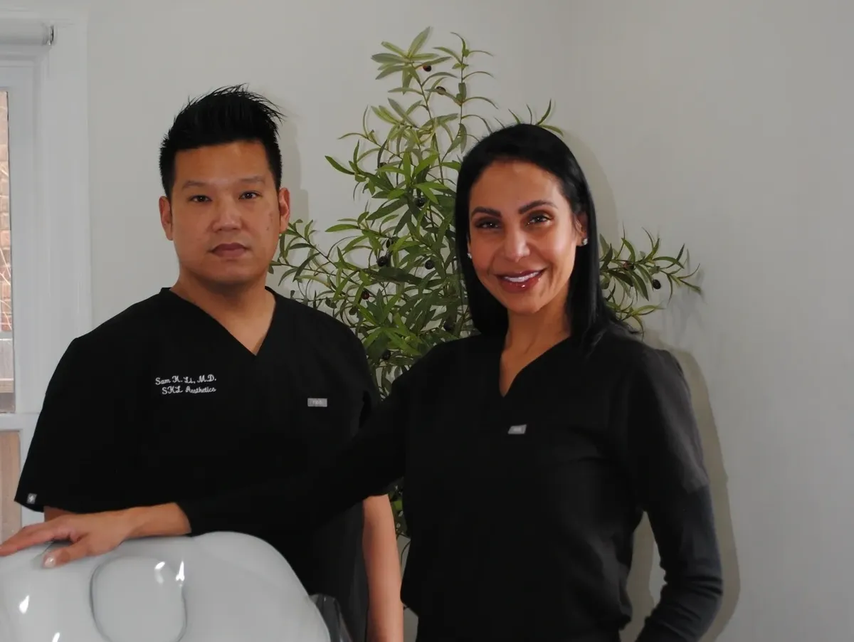 Dr. Sam K Li and Stephanie Dimas, RN